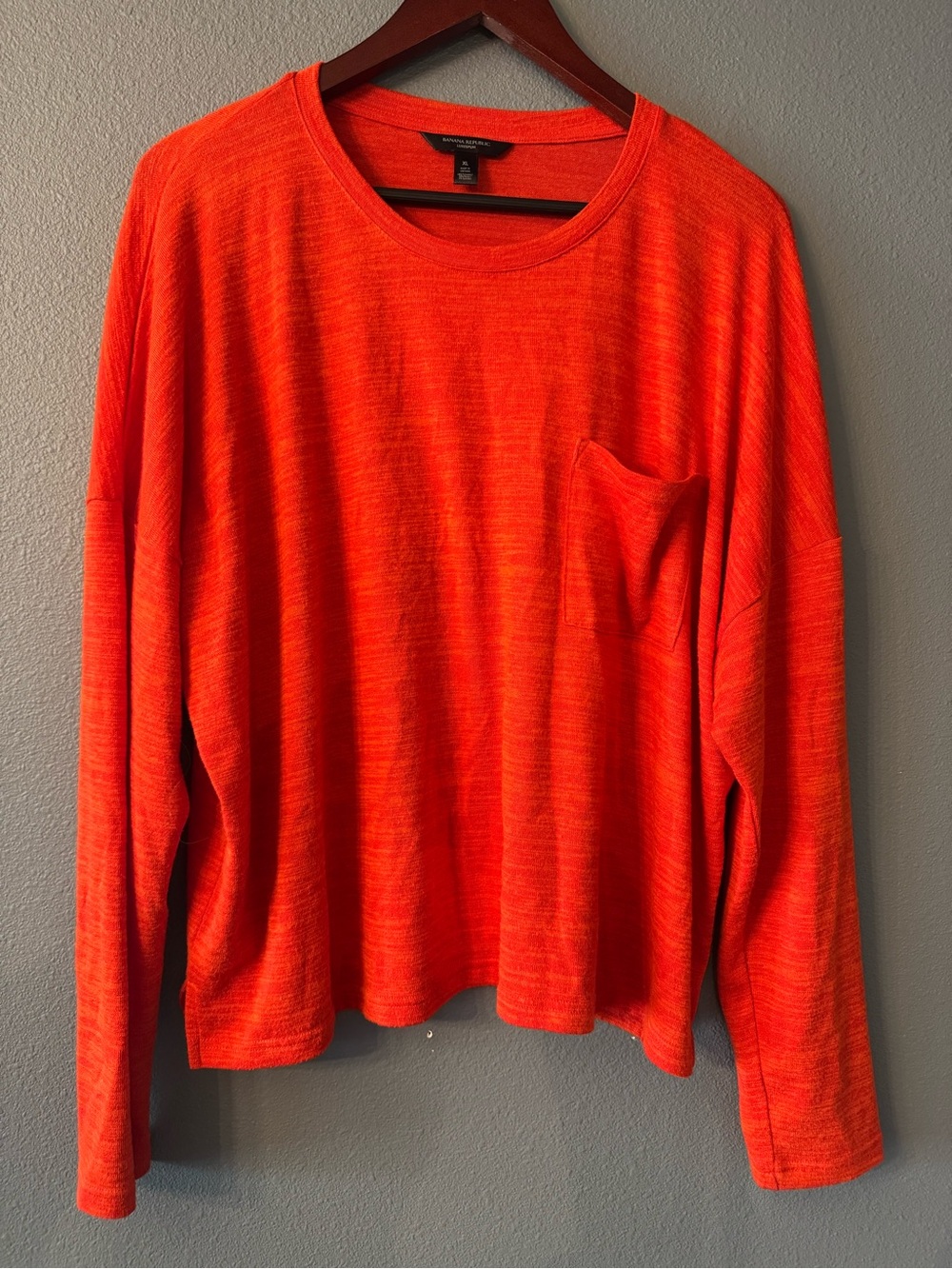 Banana Republic Orange LuxeSpun Soft Knit Top XL